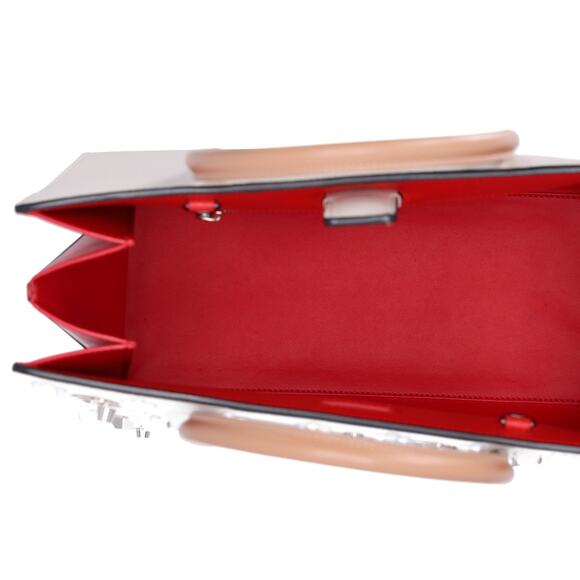 Christian Louboutin Paloma Studded Medium Handbag White Leather - Picture 6 of 8